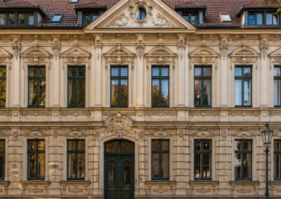 Fassadensanierung an einem denkmalgeschützten Gebäude
